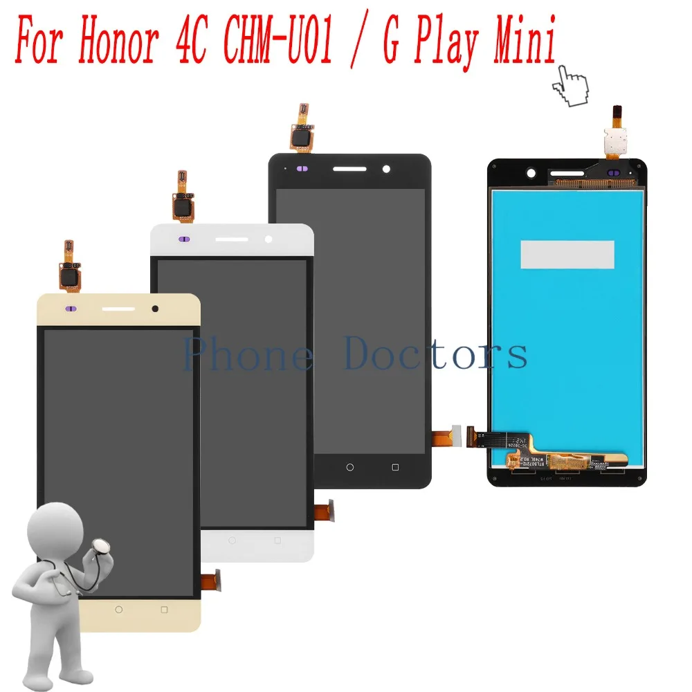 5,0 ''Полный ЖК-дисплей + сенсорный экран дигитайзер в сборе для Huawei Honor 4C CHM-U01 / G Play Mini CHM-U23; 100% протестирован
5,0 ''Полный ЖК-дисплей + сенсорный экран дигитайзер в сборе для Huawei Honor 4C CHM-U01 / G Play Mini CHM-U23; 100% протестирован