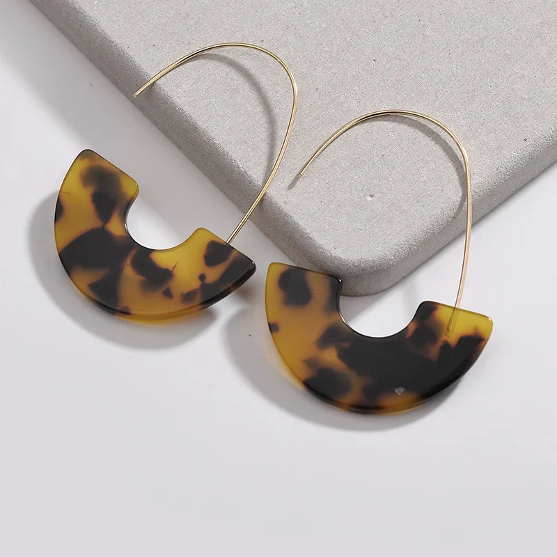 Acrylic Resin Earrings Large Hook Mottled Leopard Tortoise Drop Dangle Earrings for Women 4*6cm 4g
Acrylic Resin Earrings Large Hook Mottled Leopard Tortoise Drop Dangle Earrings for Women 4*6cm 4g