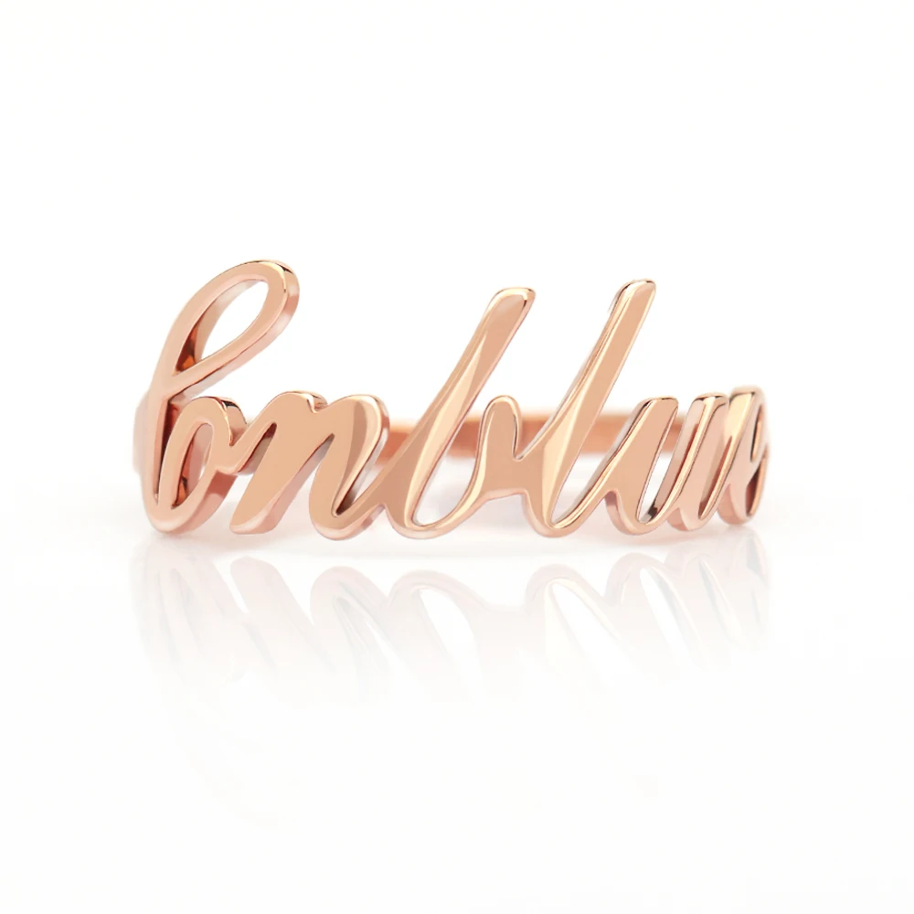 Custom Ring Personalizado Anillo English Name Rings Fashion Name Jewelry Stainless Steel Ring Pendant Gold Rose Silver Rings
Custom Ring Personalizado Anillo English Name Rings Fashion Name Jewelry Stainless Steel Ring Pendant Gold Rose Silver Rings
