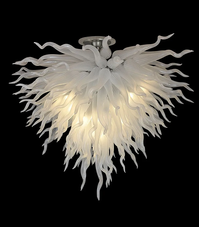 Elegant Wedding Decoarations White Glass Art Lighting Chandelier Heart Shape Style Hand Blown Glass Crystal Chandelier
Elegant Wedding Decoarations White Glass Art Lighting Chandelier Heart Shape Style Hand Blown Glass Crystal Chandelier