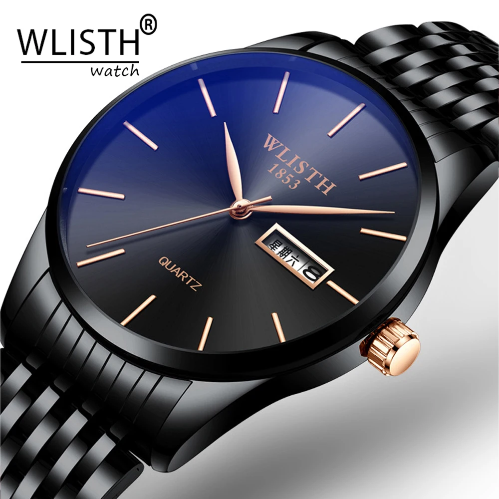 WLISTH Brand Men's Watches Luxury Ultra-thin Male Clock Steel Display Week Date Fashion Quartz-Watch Business Men Wrist Watches
WLISTH Brand Men's Watches Luxury Ultra-thin Male Clock Steel Display Week Date Fashion Quartz-Watch Business Men Wrist Watches