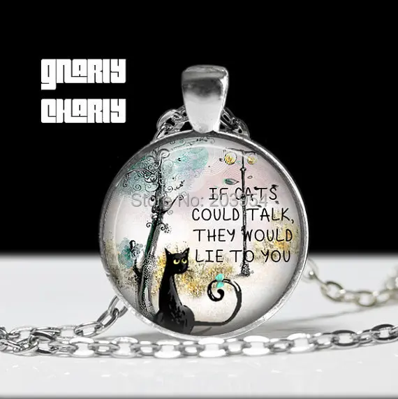 Steampunk handmade necklace movie necklace Black Cat 1pcs/lot bronze or steel Glass Pendant jewelry chain
Steampunk handmade necklace movie necklace Black Cat 1pcs/lot bronze or steel Glass Pendant jewelry chain