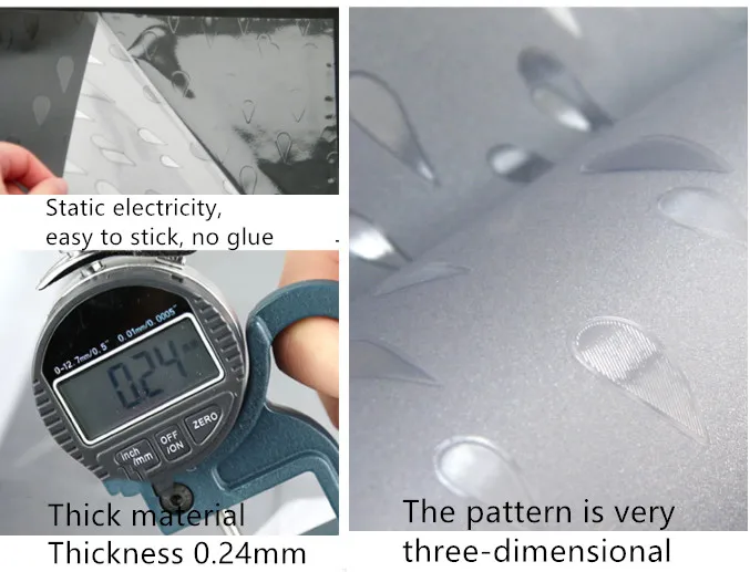 55x100 Static Raindrop Glass Window Film Bathroom Balcony Sliding Glass Door Anti-privacy Frosted Embossing Glass Film Stickers
55x100 Static Raindrop Glass Window Film Bathroom Balcony Sliding Glass Door Anti-privacy Frosted Embossing Glass Film Stickers
