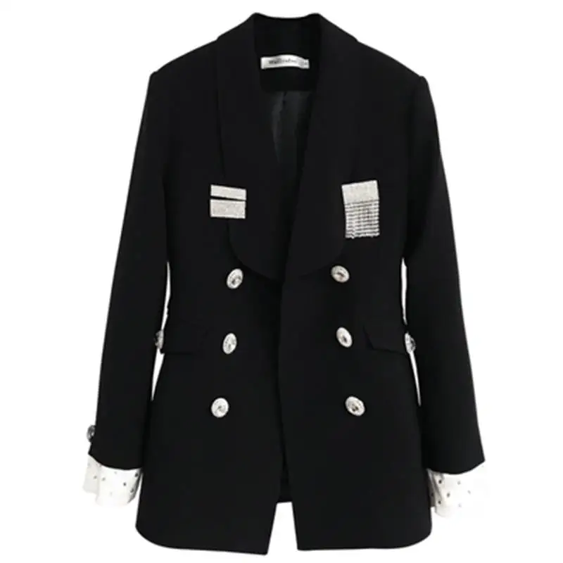 Fashion Leisure Blazers Women jacket spring New Autumn British style section disassembly brooch occupation small fragrance suit
Fashion Leisure Blazers Women jacket spring New Autumn British style section disassembly brooch occupation small fragrance suit