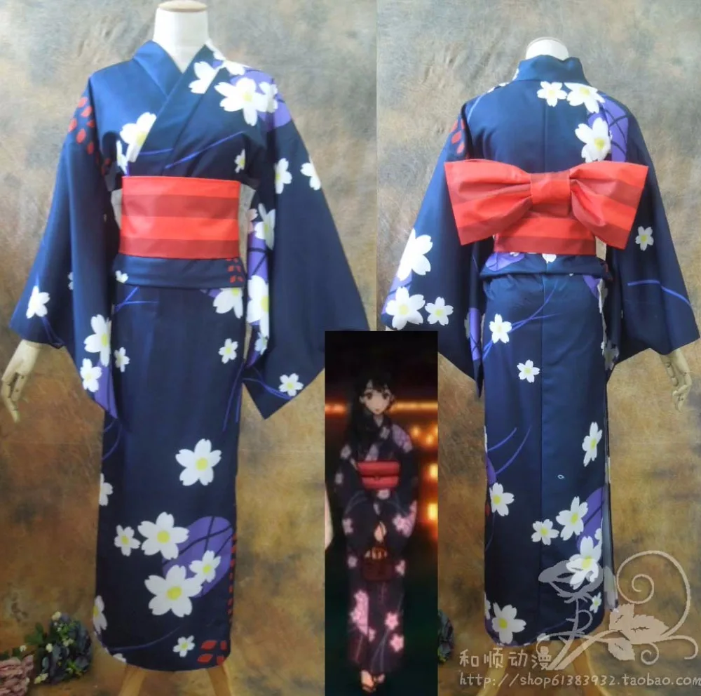 Мирай Курияма Kyoukai no Kanata Косплей Mirai Nase Mitsuki косплей кимоно костюм | Тематическая