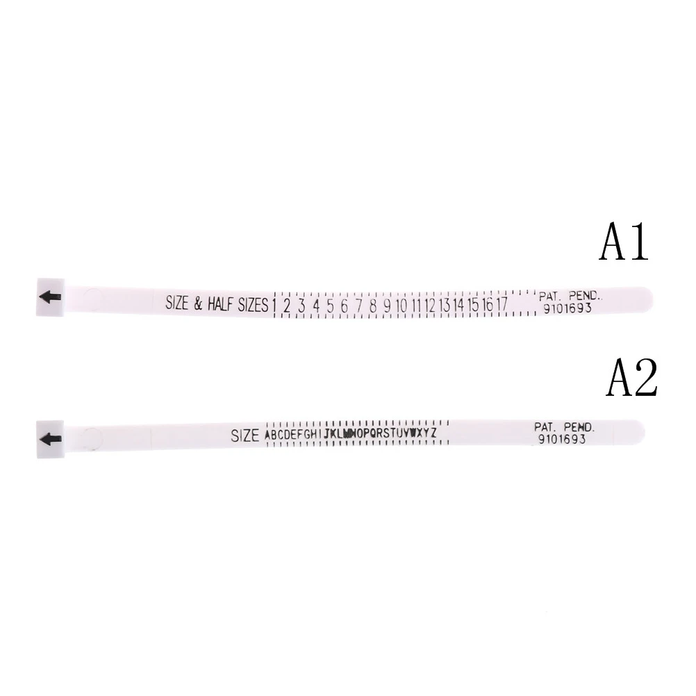 Check Size A1:US Size; A2:UK Size Ring Sizer Scale Gauge Finger Stick Mandrel Measurement Jewelry Tools
Check Size A1:US Size; A2:UK Size Ring Sizer Scale Gauge Finger Stick Mandrel Measurement Jewelry Tools