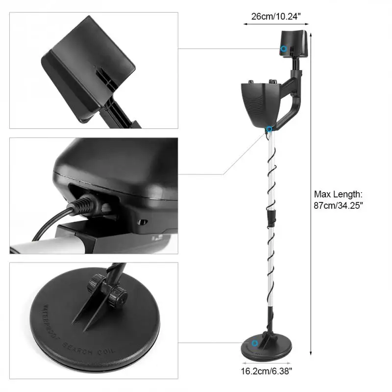 MD4030 Metal Detector Searching Gold Digger Deep Sensitive Treasure Hunter Electronic Metal Finder Measuring Tools
MD4030 Metal Detector Searching Gold Digger Deep Sensitive Treasure Hunter Electronic Metal Finder Measuring Tools