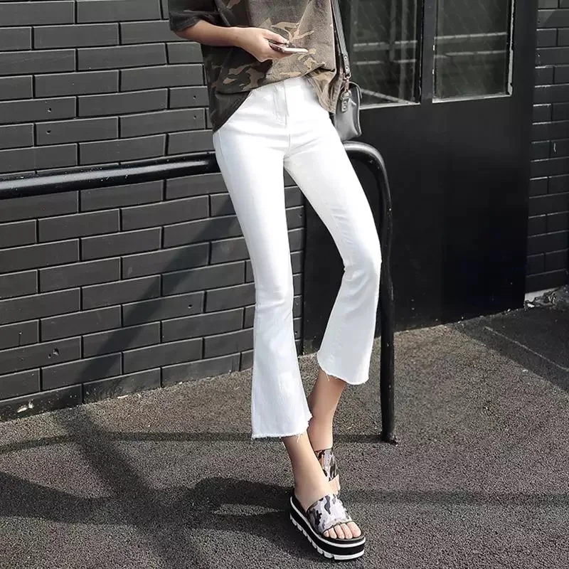 MingJieBiHuo fashion woman jeans Korean new arrival OL lady Casual jeans with zipper mid waisted solid Flare jeans plus size
MingJieBiHuo fashion woman jeans Korean new arrival OL lady Casual jeans with zipper mid waisted solid Flare jeans plus size