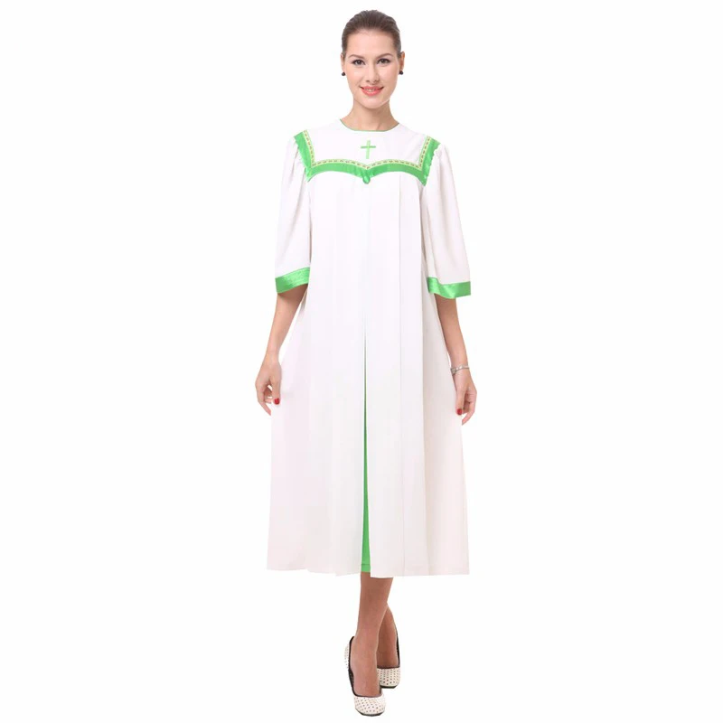 Christian Church Choir long gown Robes church clothing TIMELESS women Custom RT Clergy Robe Green white Custom Size
Christian Church Choir long gown Robes church clothing TIMELESS women Custom RT Clergy Robe Green white Custom Size