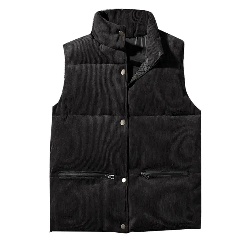 b Fashion Sleeveless Jacket Vest men's autumn and winter down cotton vest slim thick coat men's corduroy couples vest men
b Fashion Sleeveless Jacket Vest men's autumn and winter down cotton vest slim thick coat men's corduroy couples vest men