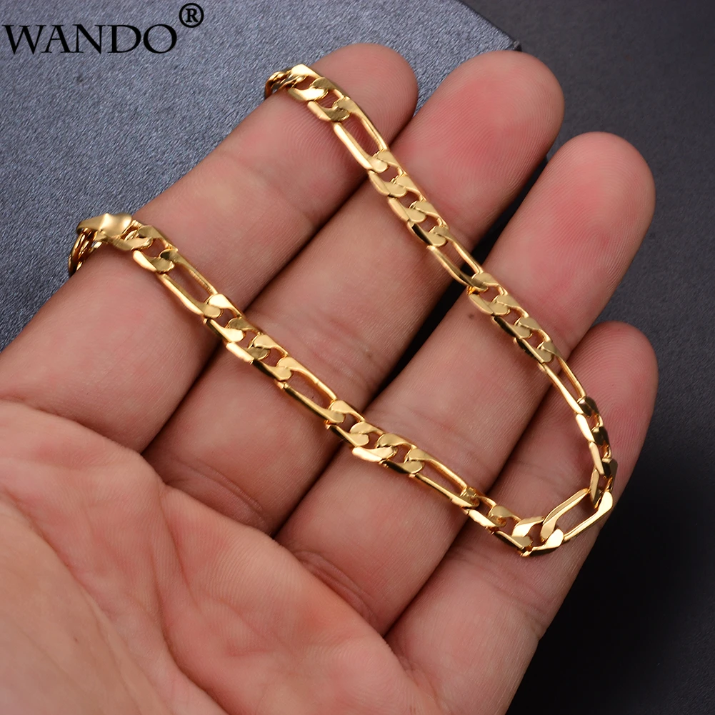 Wando Ethiopian jewelry 6MM Gold color copper Couple Bracelet For Men Women Chain Men Women Bracelets &bangles Gift
Wando Ethiopian jewelry 6MM Gold color copper Couple Bracelet For Men Women Chain Men Women Bracelets &bangles Gift
