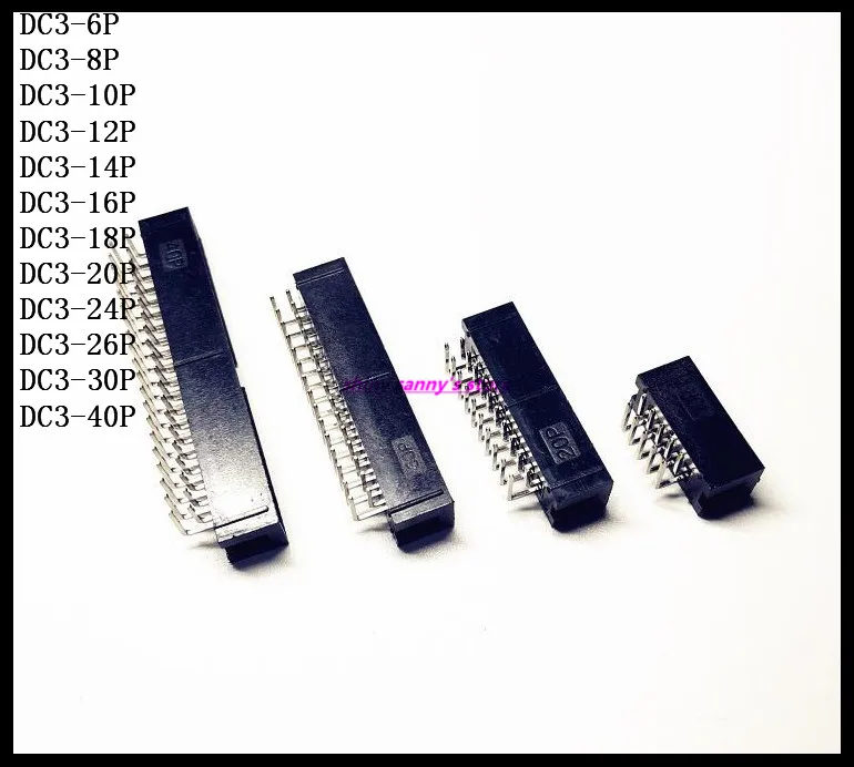 DC3-14P , 16P , 18P , 20P Socket Elbow Double Row IDC Box Connector 2.54mm Pitch Box Headers Female Connector Brand New
DC3-14P , 16P , 18P , 20P Socket Elbow Double Row IDC Box Connector 2.54mm Pitch Box Headers Female Connector Brand New