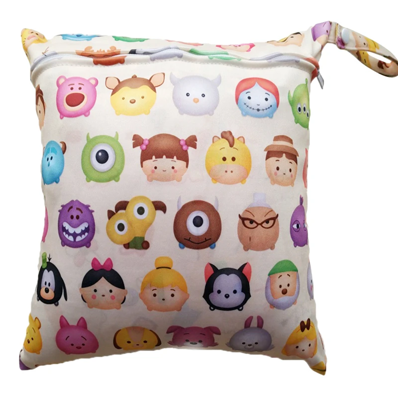 Baby Diaper Bags Printed Double Zippered Wet/Dry Bag Waterproof Wet Cloth Diaper Backpack Reusable Diaper Cover
Baby Diaper Bags Printed Double Zippered Wet/Dry Bag Waterproof Wet Cloth Diaper Backpack Reusable Diaper Cover