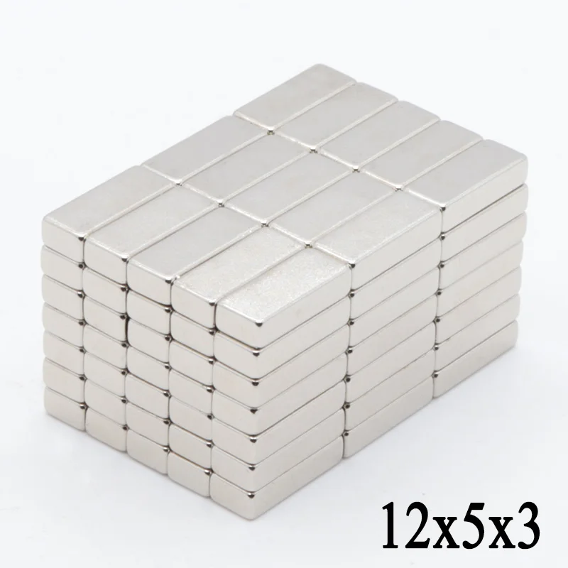 100pcs 12mmx5mmx3mm Super Strong magnets 12x5x3mm Block NdFeB Cuboid Rare Earth Neodymium Magnets 12x5x3 mm
100pcs 12mmx5mmx3mm Super Strong magnets 12x5x3mm Block NdFeB Cuboid Rare Earth Neodymium Magnets 12x5x3 mm