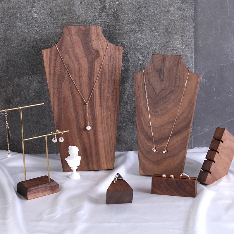 Necklace Bust Solid Wood Black Walnut Pendant Necklace Display Holder Earrings Ring Display Stand Solid Wood Chain Showcase
Necklace Bust Solid Wood Black Walnut Pendant Necklace Display Holder Earrings Ring Display Stand Solid Wood Chain Showcase