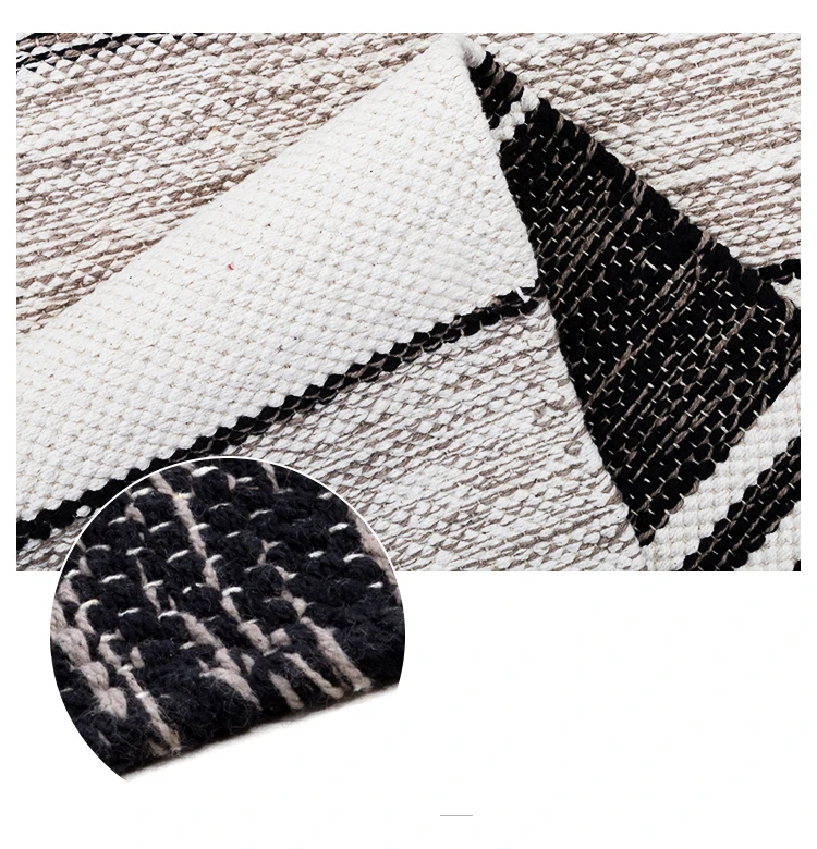 Kilim 100% Cotton handmade Carpet geometric Bohemia Indian Rug plaid striped Modern Black grey pink design Nodic style
Kilim 100% Cotton handmade Carpet geometric Bohemia Indian Rug plaid striped Modern Black grey pink design Nodic style