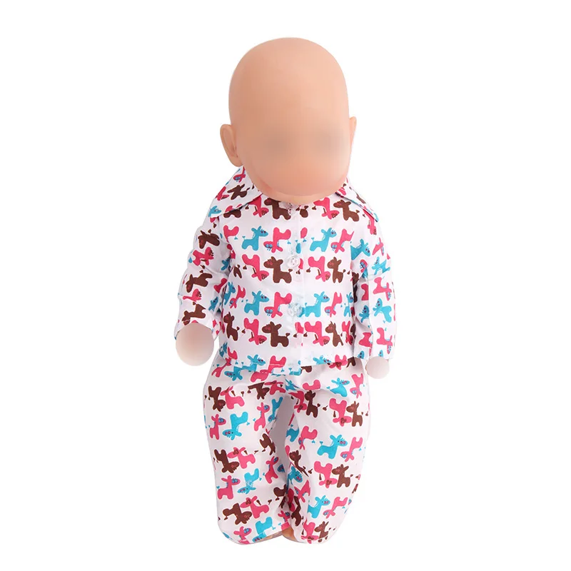 43 cm baby dolls Clothes new born Printed shirt pajama cartoon Baby toys fit American 18 inch Girls doll f11
43 cm baby dolls Clothes new born Printed shirt pajama cartoon Baby toys fit American 18 inch Girls doll f11
