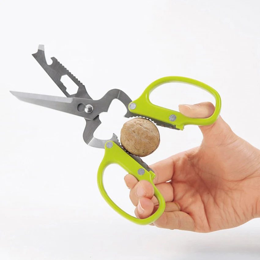 18.5cm Multifunctional Stainless Steel Poultry Kitchen scissor Nutcracker Bottle opener Bone Cutter Cook Tool shear cut
18.5cm Multifunctional Stainless Steel Poultry Kitchen scissor Nutcracker Bottle opener Bone Cutter Cook Tool shear cut