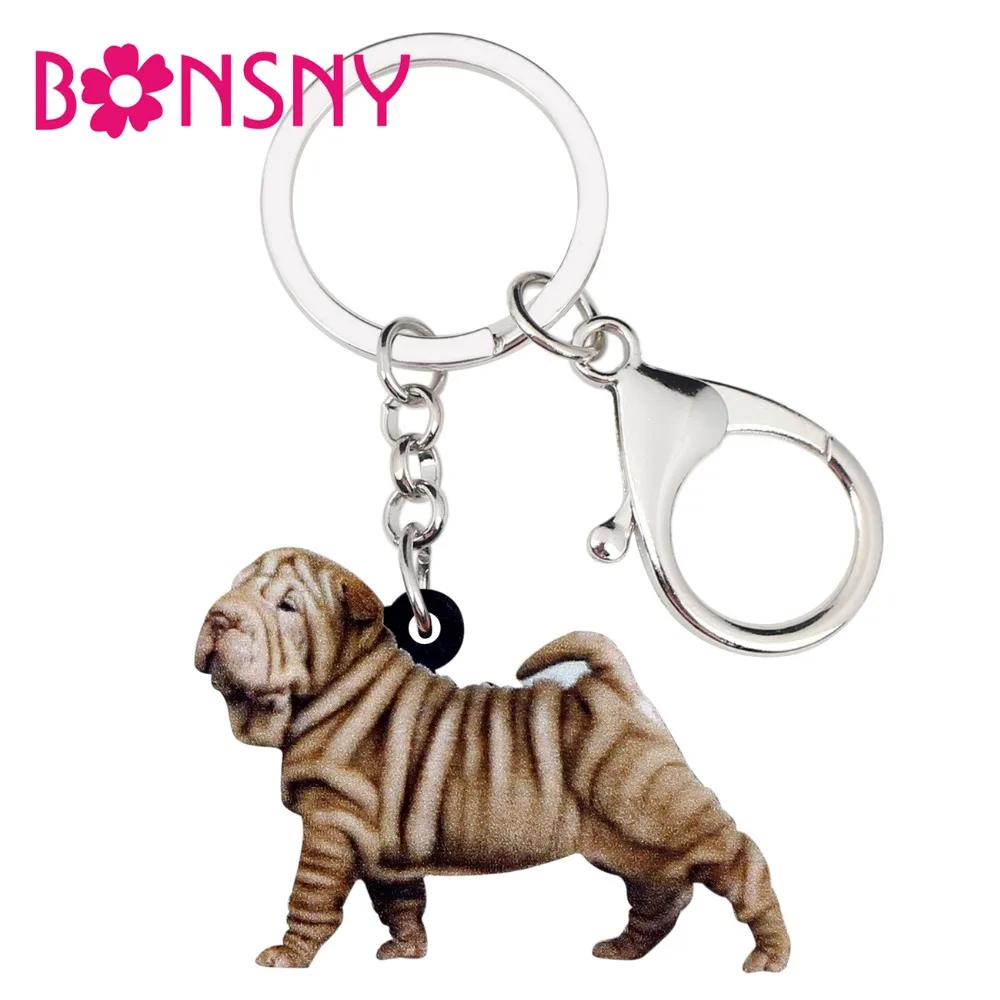 Bonsny Statement Acrylic Standing Shar Pei Dog Key Chains Keychain Rings Animal Jewelry For Women Girls Handbag Charms Gift Bulk
Bonsny Statement Acrylic Standing Shar Pei Dog Key Chains Keychain Rings Animal Jewelry For Women Girls Handbag Charms Gift Bulk
