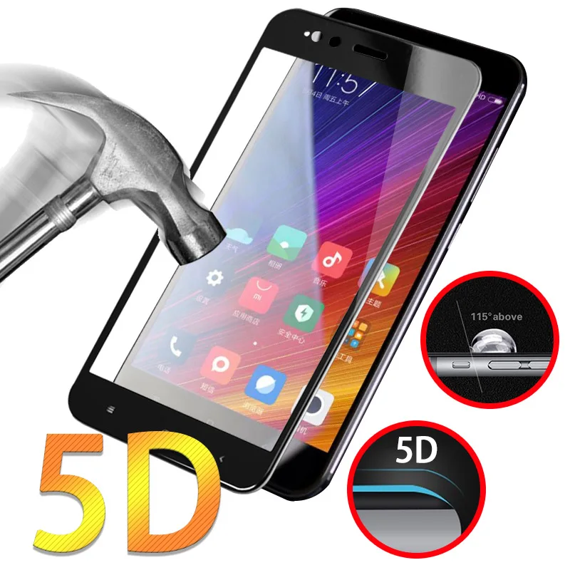 Очки WHAY для Xiaomi Mi A1 защитное стекло 5D Xiomi 5X Защита экрана закалённое пленка Xaomi