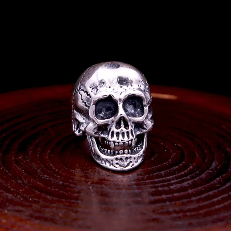 2018 Vintage Thailand Ring 100% Real 925 sterling Thai Silver Men Punk Rock Skull Adjustable Ring bague homme argent 925
2018 Vintage Thailand Ring 100% Real 925 sterling Thai Silver Men Punk Rock Skull Adjustable Ring bague homme argent 925