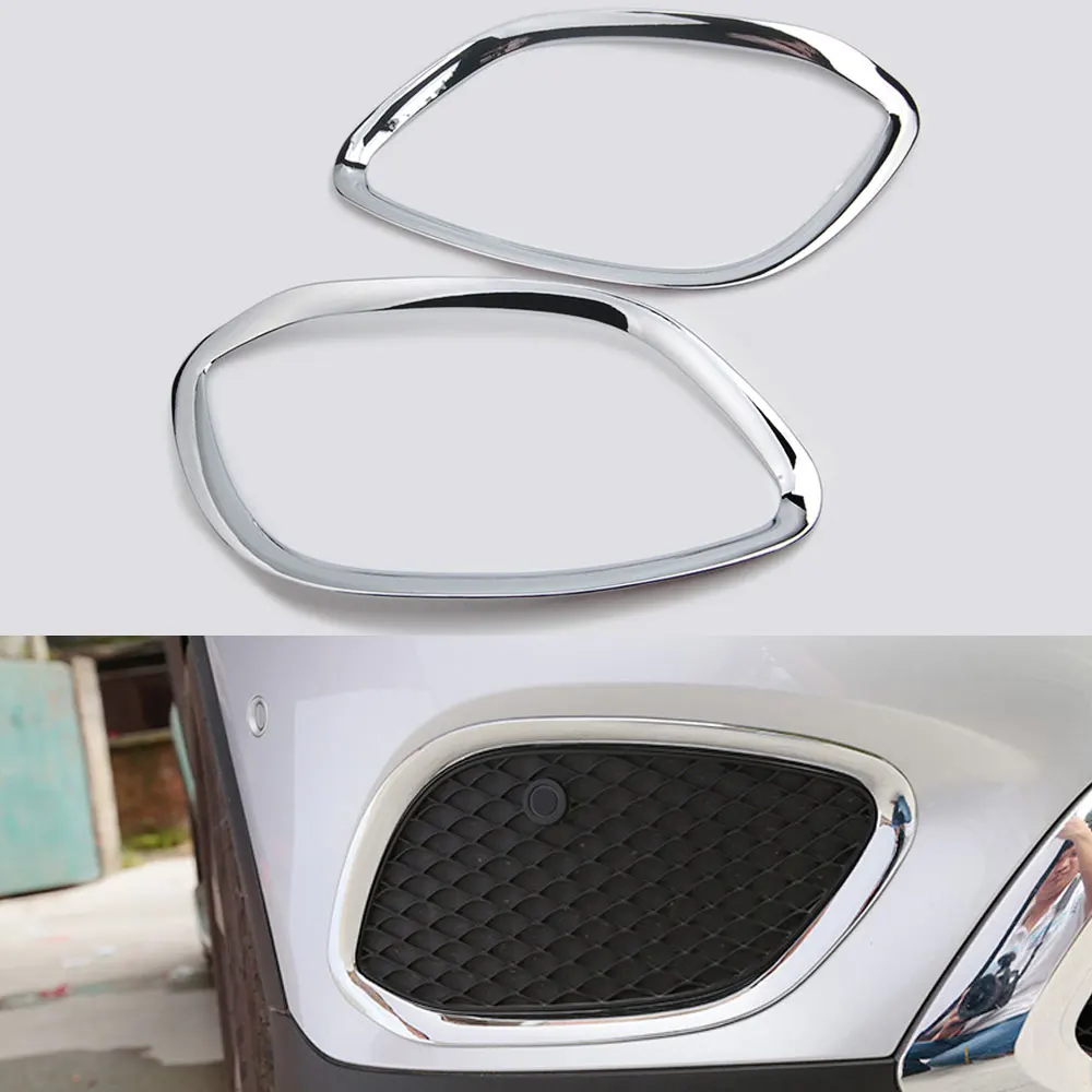 ABS Chrome Car Front Fog Light Lamp Cover Trim 2Pcs Fit For 2015 2016 Benz GLC Class X205 Car Styling
ABS Chrome Car Front Fog Light Lamp Cover Trim 2Pcs Fit For 2015 2016 Benz GLC Class X205 Car Styling
