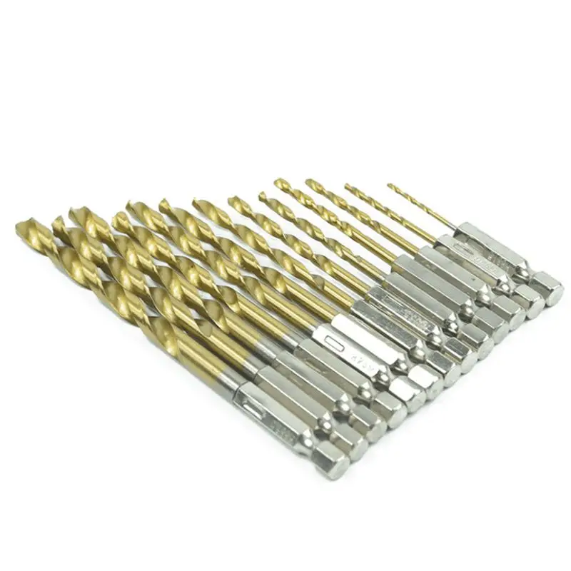 13Pcs Woodworking Tool 1.5mm-6.5mm HSS Titanium High Speed Steel Step Drill Bits Drilling Bits Hole Drilling for Wood Power Tool
13Pcs Woodworking Tool 1.5mm-6.5mm HSS Titanium High Speed Steel Step Drill Bits Drilling Bits Hole Drilling for Wood Power Tool