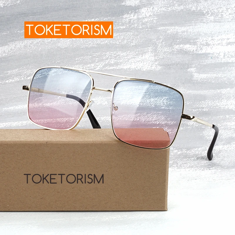 Toketorism Модные женские солнцезащитные очки винтажная металлическая оправа пружинные петли анти радиация градиентные линзы 500DG
Toketorism Модные женские солнцезащитные очки винтажная металлическая оправа пружинные петли анти радиация градиентные линзы 500DG