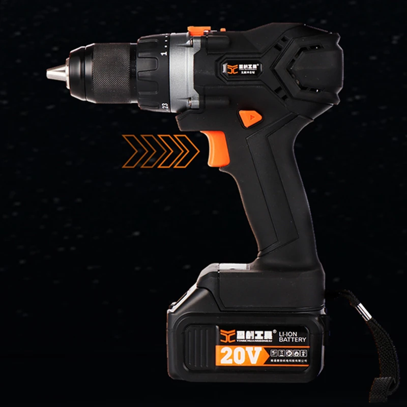 Industrial grade rechargeable multifunction Brushless lithium drill hand drill impact drill pistol drill power tool 2 battery
Industrial grade rechargeable multifunction Brushless lithium drill hand drill impact drill pistol drill power tool 2 battery