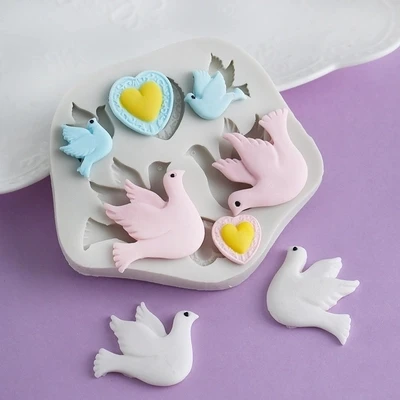 PRZY Cartoon Pigeon Moulds Clay Mold Silicone Sugarcraft Fondant Mould Cake Decorating Tools Love Dove Of Peace Chocolate Resin
PRZY Cartoon Pigeon Moulds Clay Mold Silicone Sugarcraft Fondant Mould Cake Decorating Tools Love Dove Of Peace Chocolate Resin
