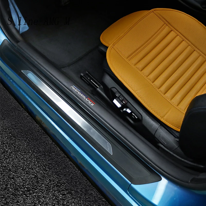 Car Styling Auto Interior door sills scuff plates guard threshold plate leather welcome pedal sticker For bmw 4 series F36 Coupe
Car Styling Auto Interior door sills scuff plates guard threshold plate leather welcome pedal sticker For bmw 4 series F36 Coupe