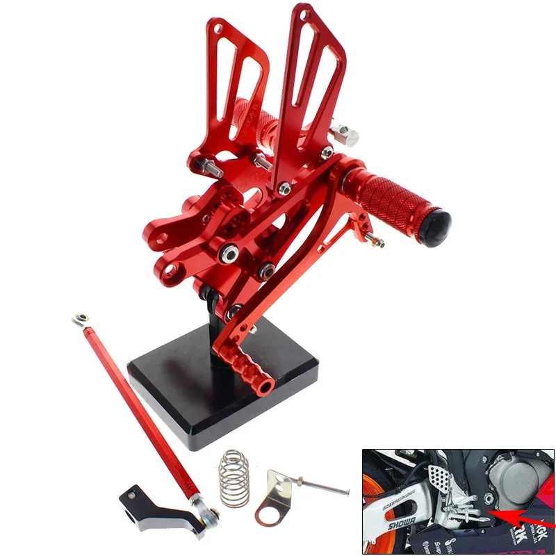 CNC Del Motociclo Pedane Regolabili Posteriori Set Spina Del Piede For Honda CBR600 F4I F2 F3 F4 2001-2004 2002 2003
CNC Del Motociclo Pedane Regolabili Posteriori Set Spina Del Piede For Honda CBR600 F4I F2 F3 F4 2001-2004 2002 2003