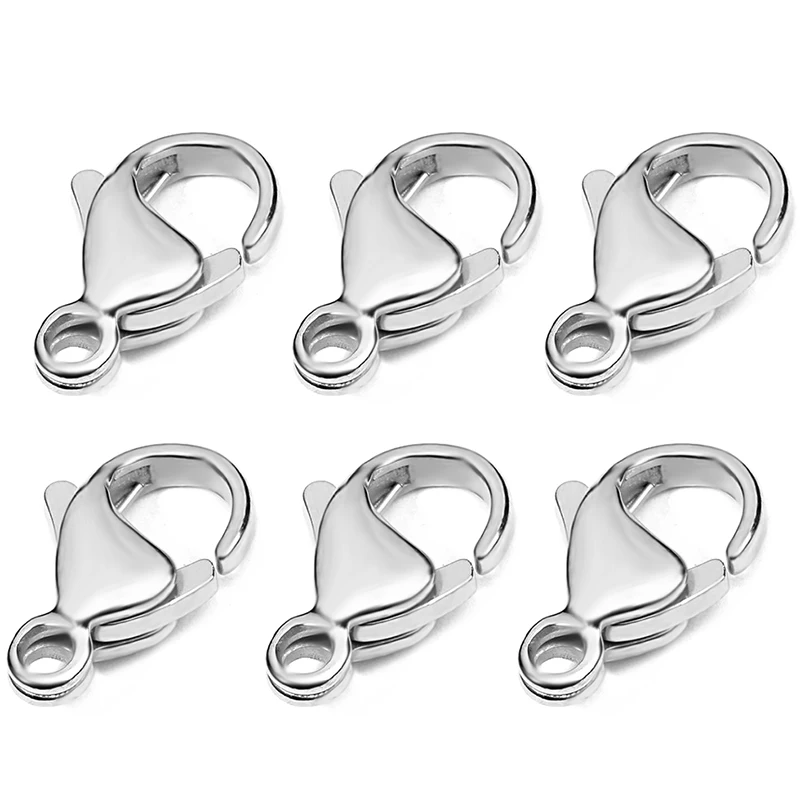 20pcs New listing of pure stainless steel 10MM / 12MM lobster buckle jewelry buckle
20pcs New listing of pure stainless steel 10MM / 12MM lobster buckle jewelry buckle