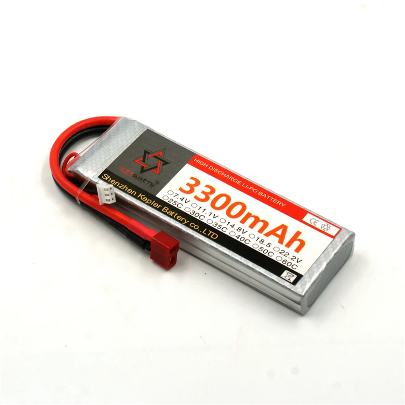 Lipo Battery 2s 7.4v 3300mAh RC Car Plane Boat Lithium Ion Polymer Battery For Truck Tank Drone Helicopter
Lipo Battery 2s 7.4v 3300mAh RC Car Plane Boat Lithium Ion Polymer Battery For Truck Tank Drone Helicopter