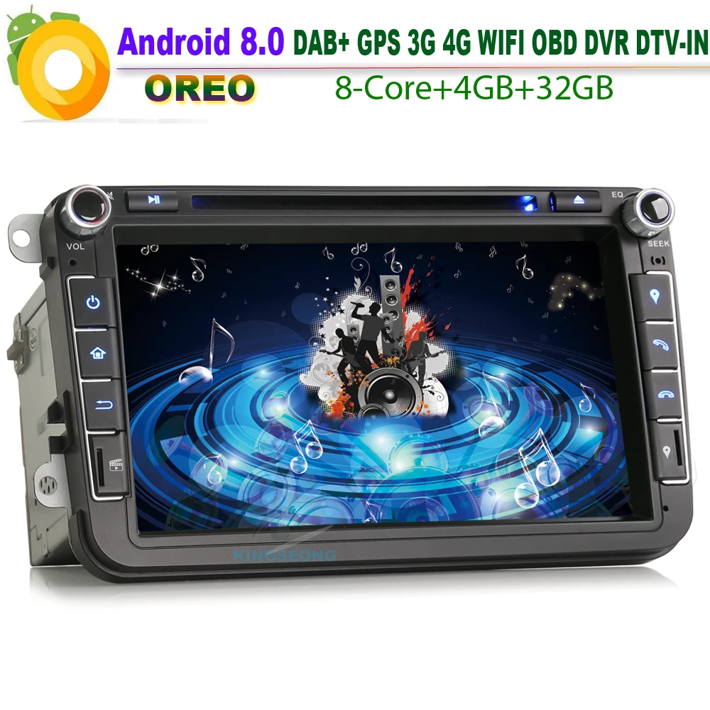 8 "Android 0 DAB + Автомобильный GPS WiFi SatNav радио RDS BT Авторадио USB DVR DTV-IN автомобильный CD