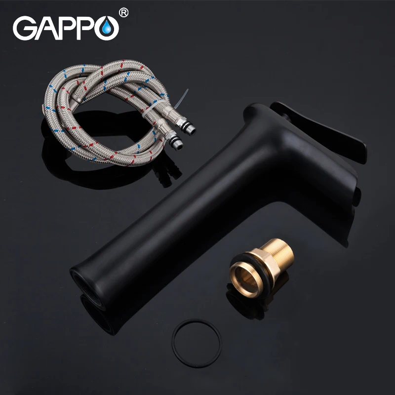 GAPPO basin faucet bath black waterfall shower tap bathroom sink faucet taps mixer taps waterfall bath faucets