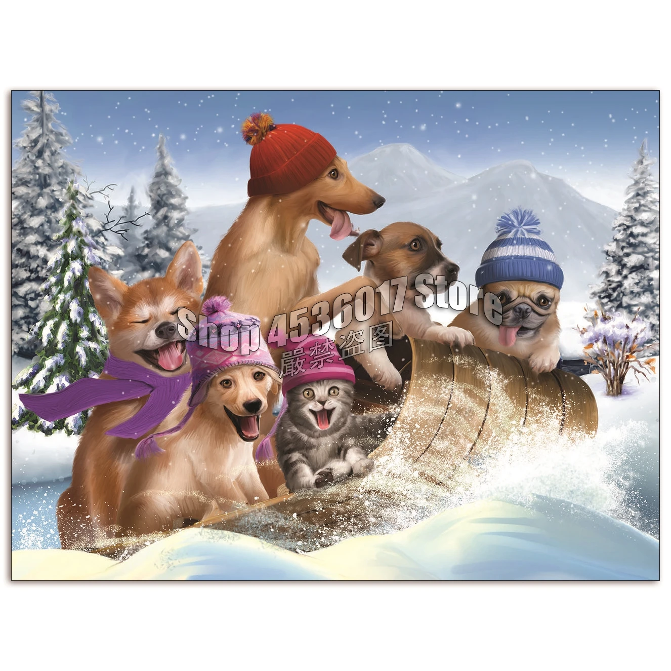Diamond Mosaic Dogs cats Winter Full Diy Diamond Painting animal landscape Diamond Embroidery Home Decoration Cross Stitch Kit
Diamond Mosaic Dogs cats Winter Full Diy Diamond Painting animal landscape Diamond Embroidery Home Decoration Cross Stitch Kit