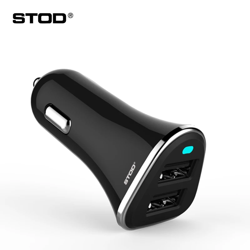 Автомобильное зарядное устройство STOD Dul USB 2 порта 2.4A Быстрый привод для iPhone 5 5S 6 4S 7