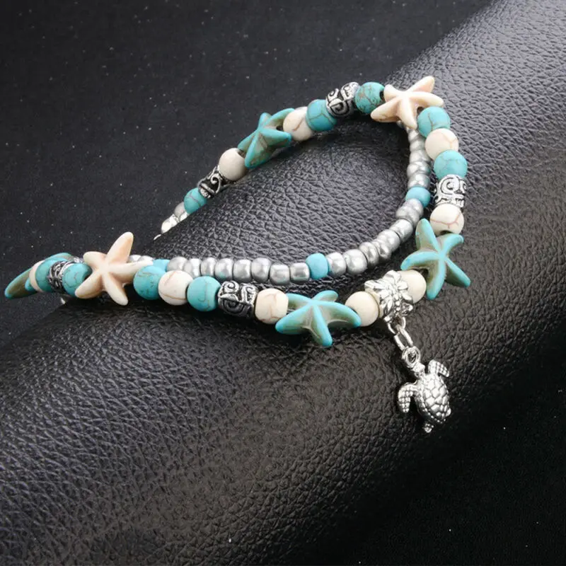Fashion 1pc Sea Starfish Turtle Boho Anklet Beads Ankle Bracelet Sandal Beach Bracelet
Fashion 1pc Sea Starfish Turtle Boho Anklet Beads Ankle Bracelet Sandal Beach Bracelet