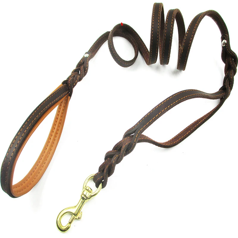 Strong Pet Walking Training Leads Sturdy Leather Leash 1.5cm Width Braided Collar Chain for Large Breeds Golden Husky Shepard
Strong Pet Walking Training Leads Sturdy Leather Leash 1.5cm Width Braided Collar Chain for Large Breeds Golden Husky Shepard
