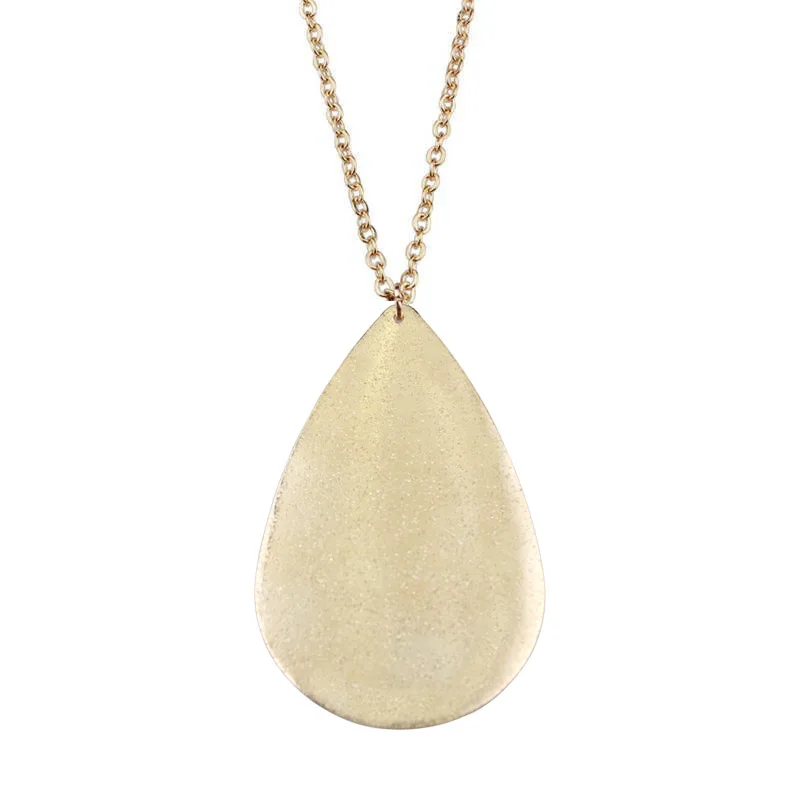 ZWPON 2020 Metallic Teardrop Pendant Necklace Fashion Jewelry Long Sweater Necklace for Women
ZWPON 2020 Metallic Teardrop Pendant Necklace Fashion Jewelry Long Sweater Necklace for Women