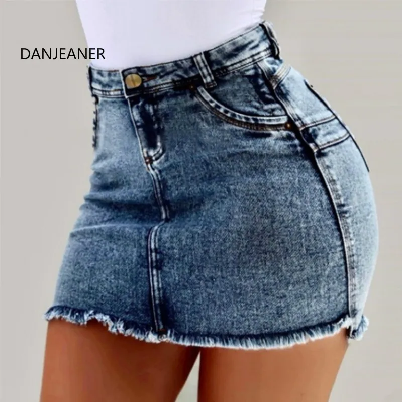 Женские джинсовые юбки с высокой талией DANJEANER, однотонные юбки-карандаш размера плюс с эффектом пуш-ап, уличные мини-юбки
Женские джинсовые юбки с высокой талией DANJEANER, однотонные юбки-карандаш размера плюс с эффектом пуш-ап, уличные мини-юбки