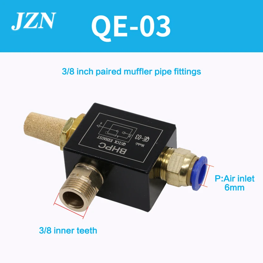 Free shipping ( 1 PCS ) QE-03 with 8MM connector, BHPC pneumatic exhaust valve QE-02/03/04 quick exhaust valve exhaust valve
Free shipping ( 1 PCS ) QE-03 with 8MM connector, BHPC pneumatic exhaust valve QE-02/03/04 quick exhaust valve exhaust valve