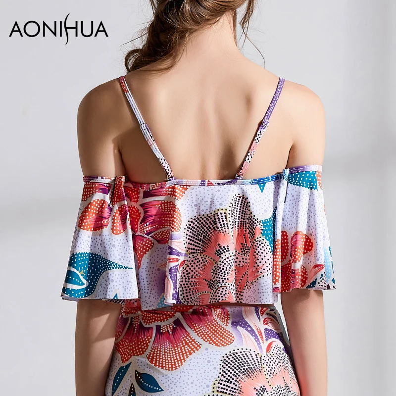AONIHUA Women's Swimsuit Two Piece Swimsuit High Waist Bikini Halter Bikini Summer Beachwear Bathing Women Surf Swimwear 9098
AONIHUA Women's Swimsuit Two Piece Swimsuit High Waist Bikini Halter Bikini Summer Beachwear Bathing Women Surf Swimwear 9098