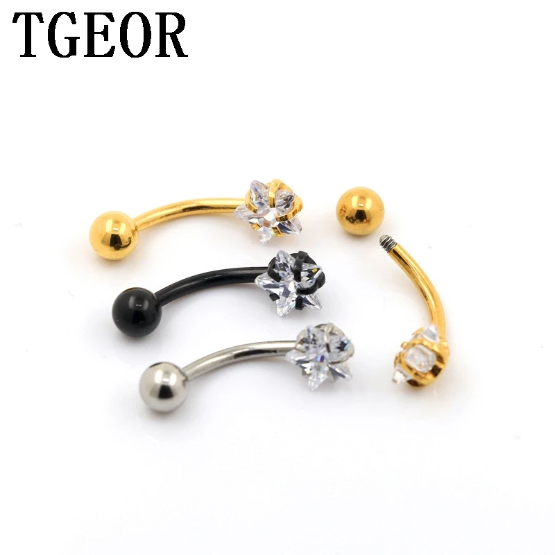 New Hot jewelry wholesale 14G 20pcs gem star CZ cubic zircon navel ring Stainless Steel belly button ring free shipping
New Hot jewelry wholesale 14G 20pcs gem star CZ cubic zircon navel ring Stainless Steel belly button ring free shipping