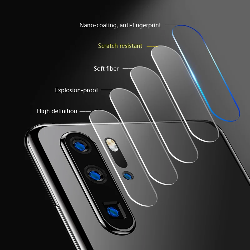 3PCS Back Camera Lens Screen Protector Film For Huawei P30 P20 Lite Mate 20 X Pro tempered Glass Honor Nova 5 | Мобильные телефоны