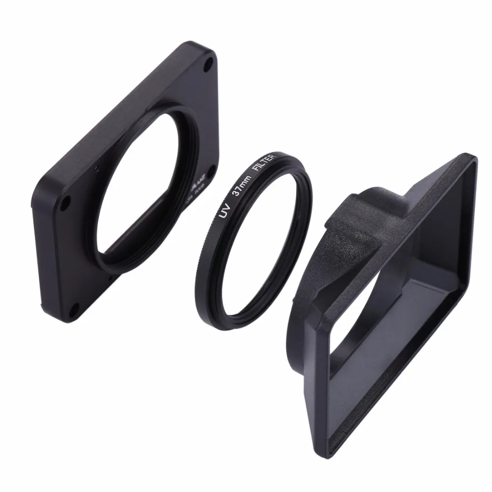 PULUZ for Sony RX0 Aluminum Alloy Front Panel + 37mm UV Filter Lens + Lens Sunshade with Screws and Screwdrivers
PULUZ for Sony RX0 Aluminum Alloy Front Panel + 37mm UV Filter Lens + Lens Sunshade with Screws and Screwdrivers