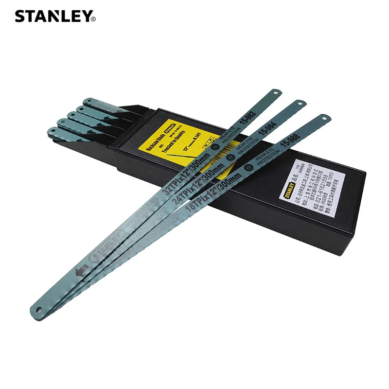 Stanley 1pcs multifunction sharpness 18T 24T 32T high speed steel hacksaw blade 12" hand hacksaw blades 300mm metal wood cutting
Stanley 1pcs multifunction sharpness 18T 24T 32T high speed steel hacksaw blade 12" hand hacksaw blades 300mm metal wood cutting