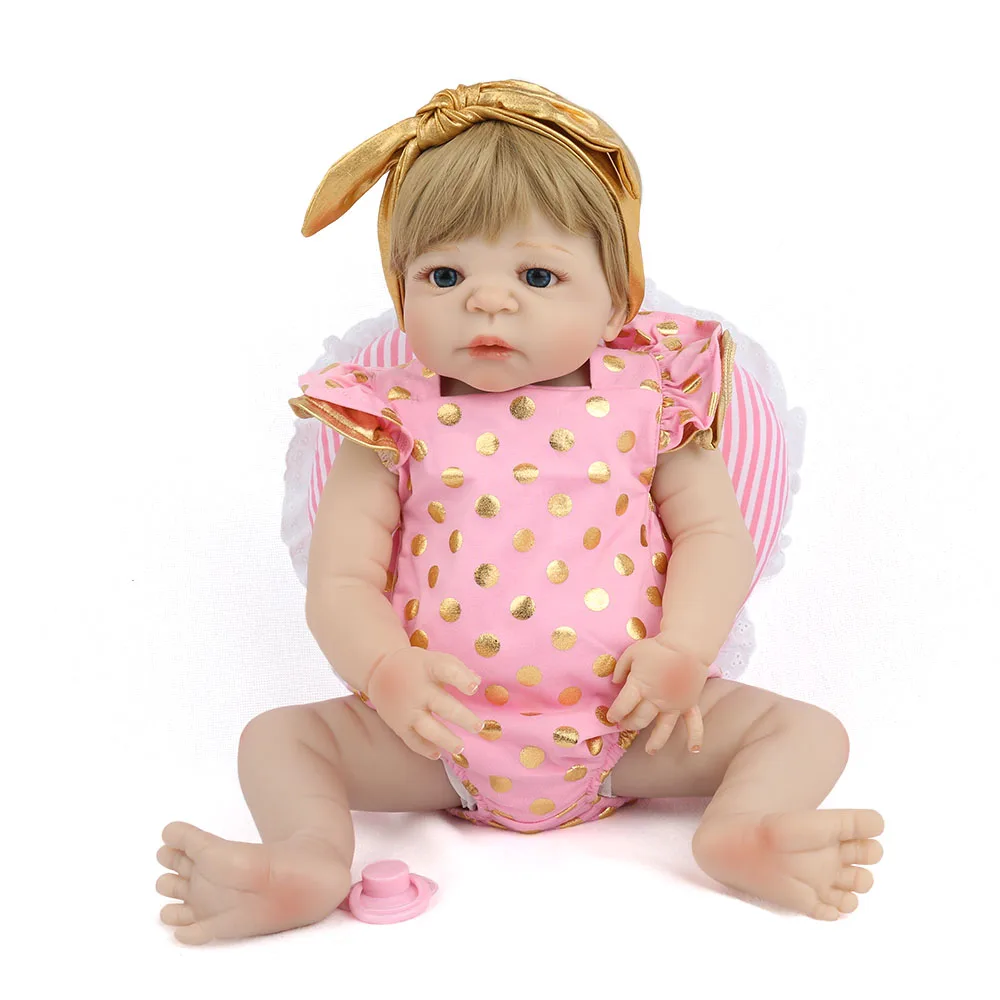 Фото 55 см Bebe Reborn Baby полностью силиконовые куклы реалистичные boneca lol - купить