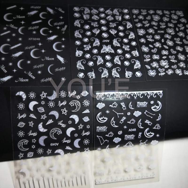 Fashion 3D Nail Art Sticker Decoration Art Shadow Moon Star Snow Nail Decal Manicure Design Butterfly Adhesive Sticker for Nails
Fashion 3D Nail Art Sticker Decoration Art Shadow Moon Star Snow Nail Decal Manicure Design Butterfly Adhesive Sticker for Nails